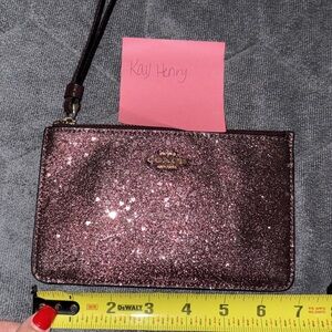 Coach Sparkling Pink Wristlet